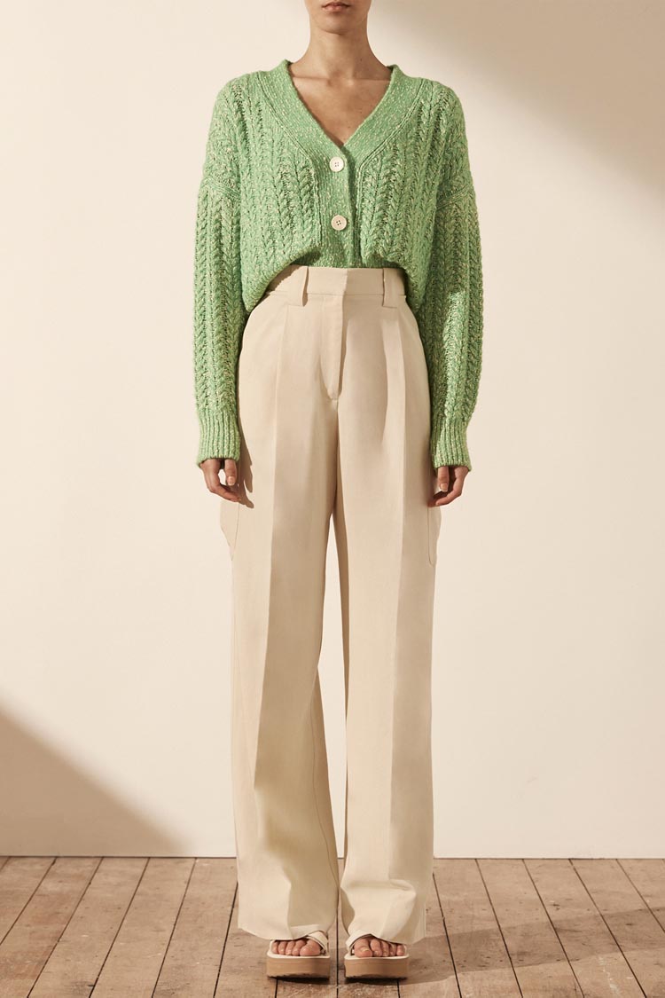 Siqueira Cardigan in Tree Green