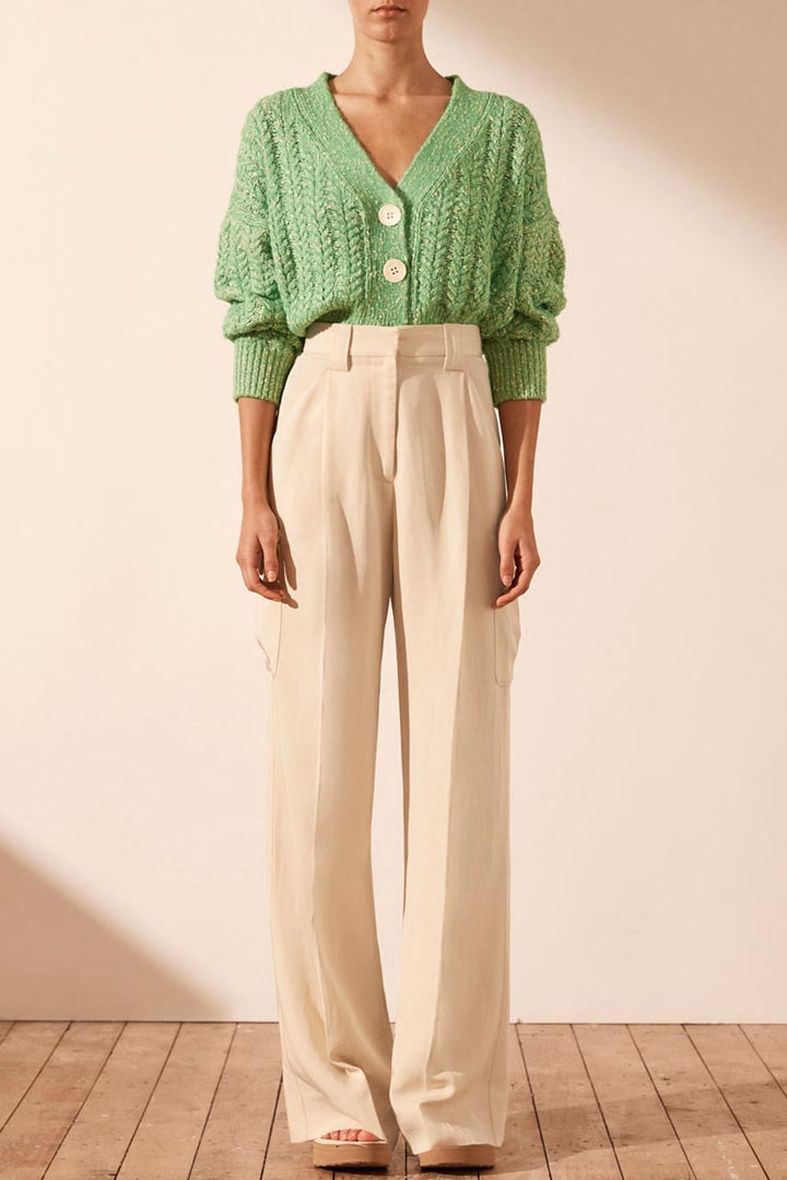 Siqueira Cardigan in Tree Green