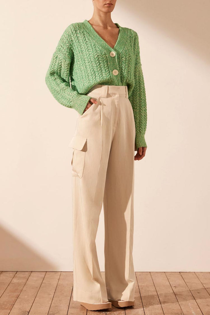 Siqueira Cardigan in Tree Green
