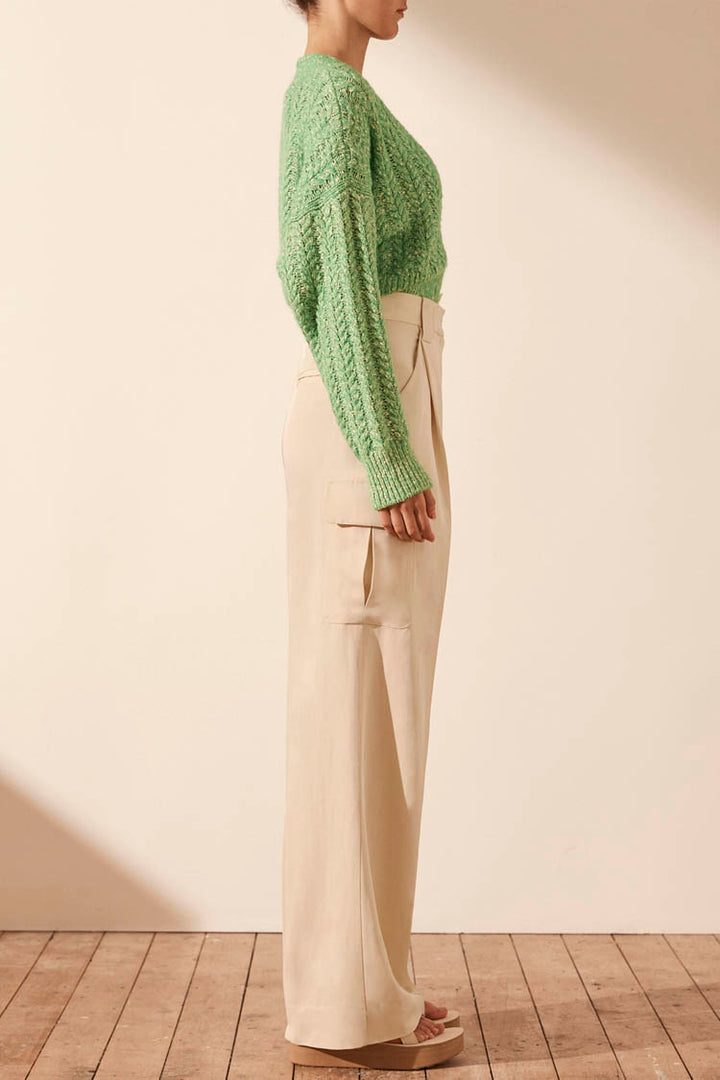 Siqueira Cardigan in Tree Green