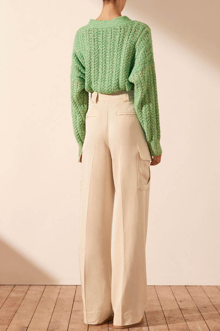 Siqueira Cardigan in Tree Green
