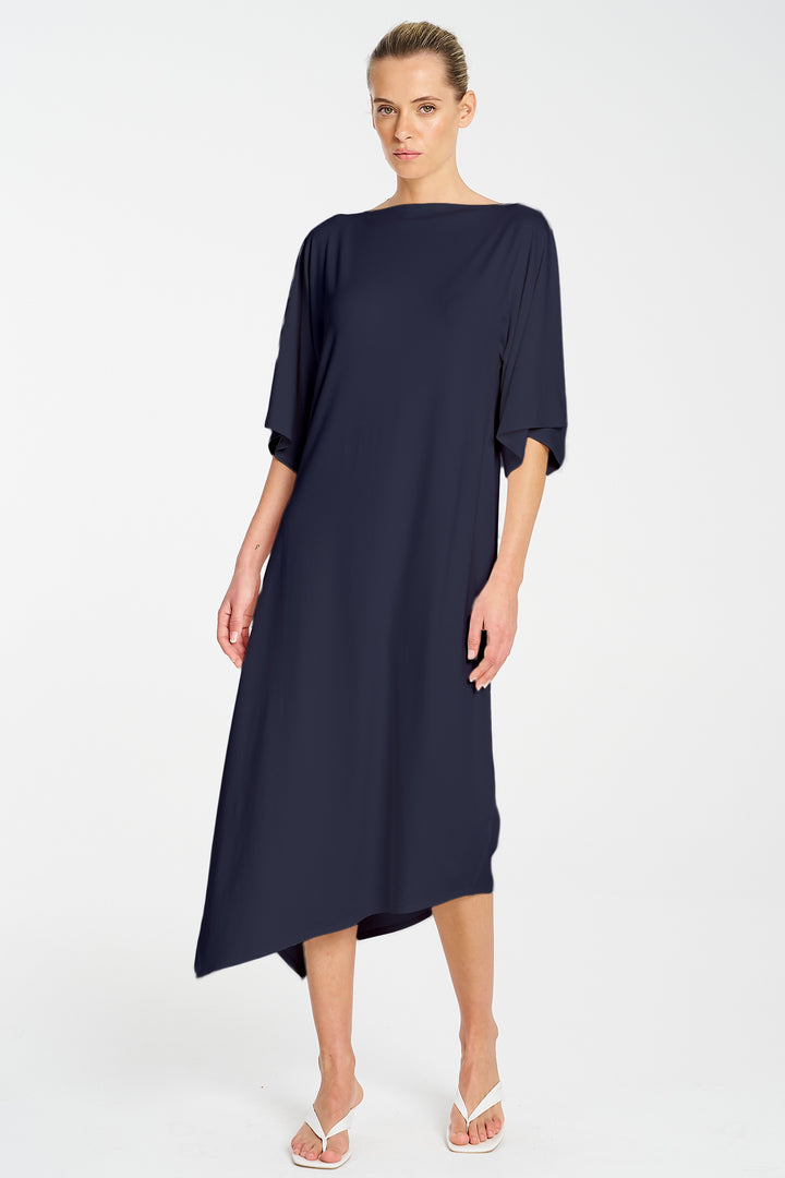 Slant Dress in French Navy