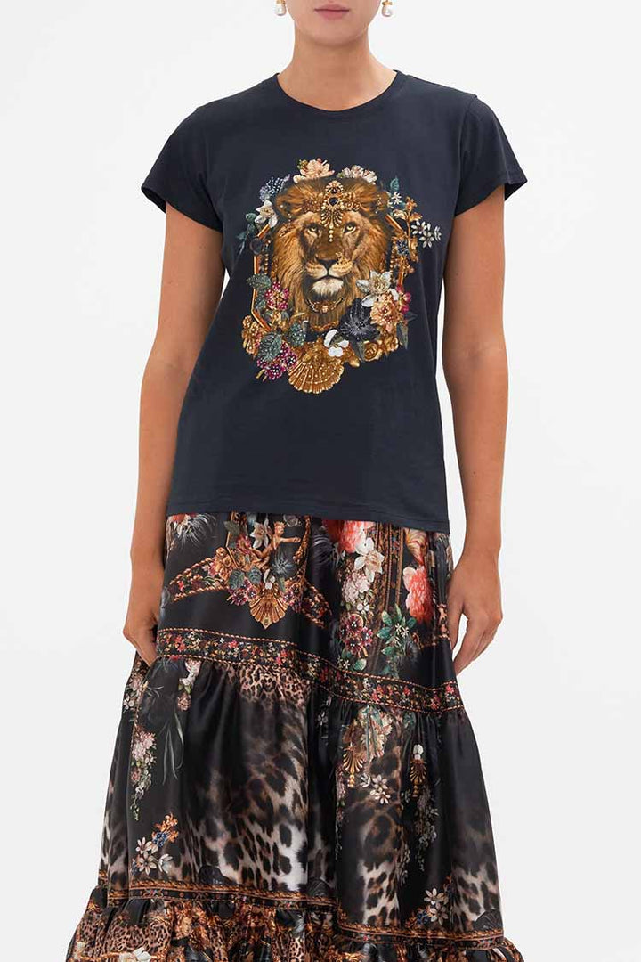 Slim Fit R-Neck T-shirt - Black in A Night At The Opera