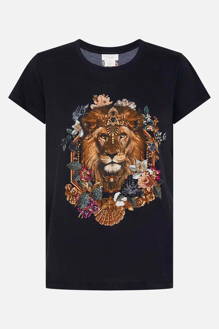 Slim Fit R-Neck T-shirt - Black in A Night At The Opera