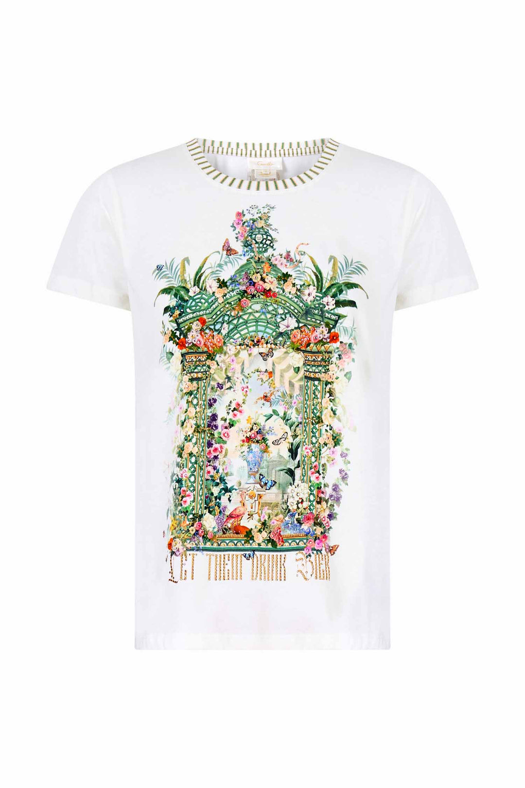 Slim Fit Round Neck T-Shirt in Art For The Empress
