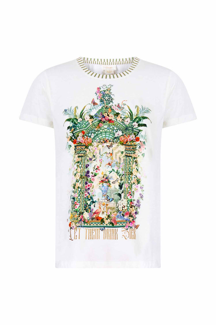 Slim Fit Round Neck T-Shirt in Art For The Empress