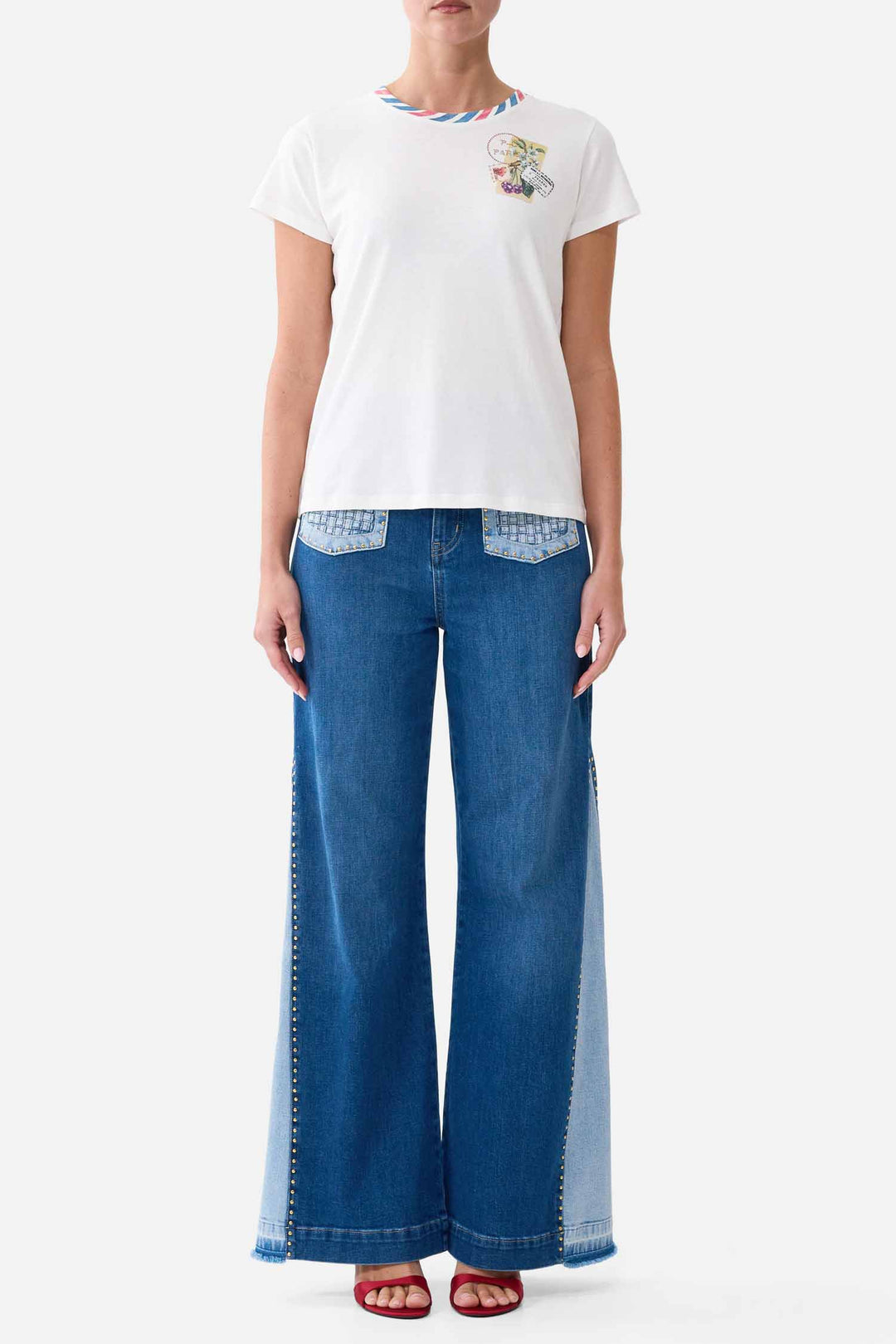 Slim Fit Round Neck T-Shirt in La Belle Botanique