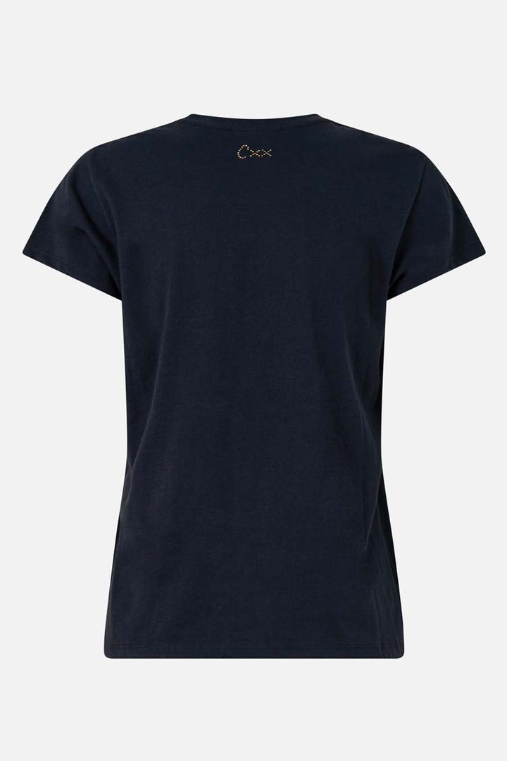 Slim Fit Round Neck T-Shirt with Lace in Noble Endeavours