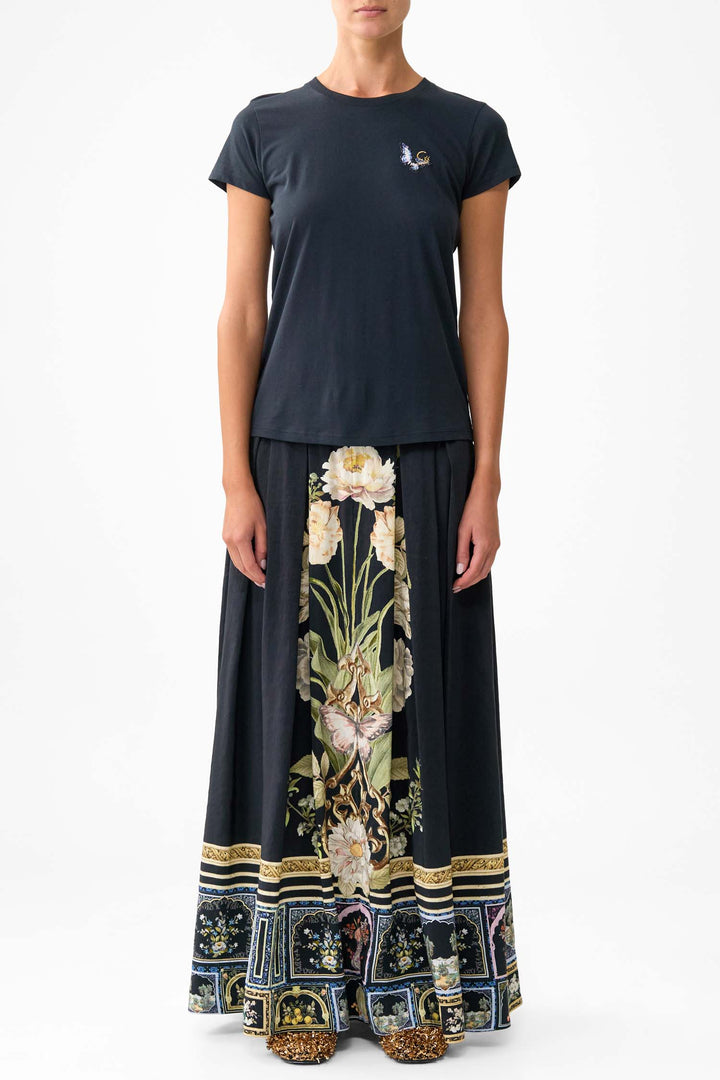 Slim Fit R-Neck T-shirt in Ottoman Elegance