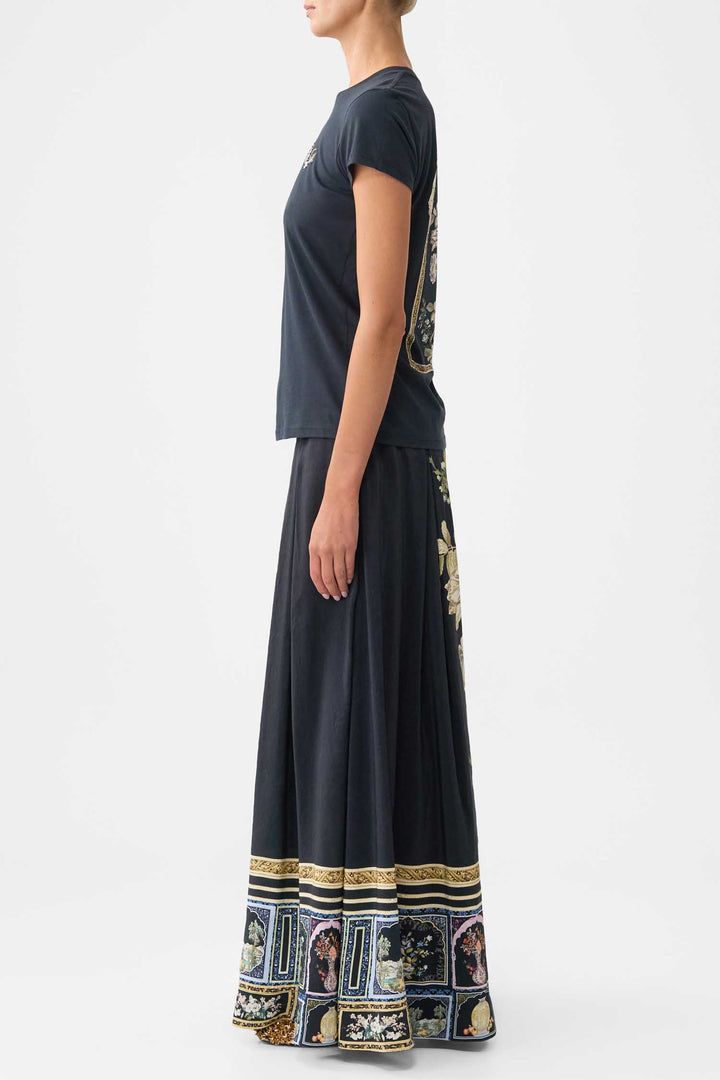 Slim Fit R-Neck T-shirt in Ottoman Elegance
