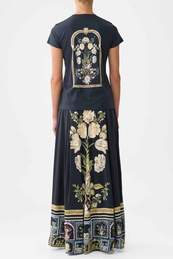 Slim Fit R-Neck T-shirt in Ottoman Elegance