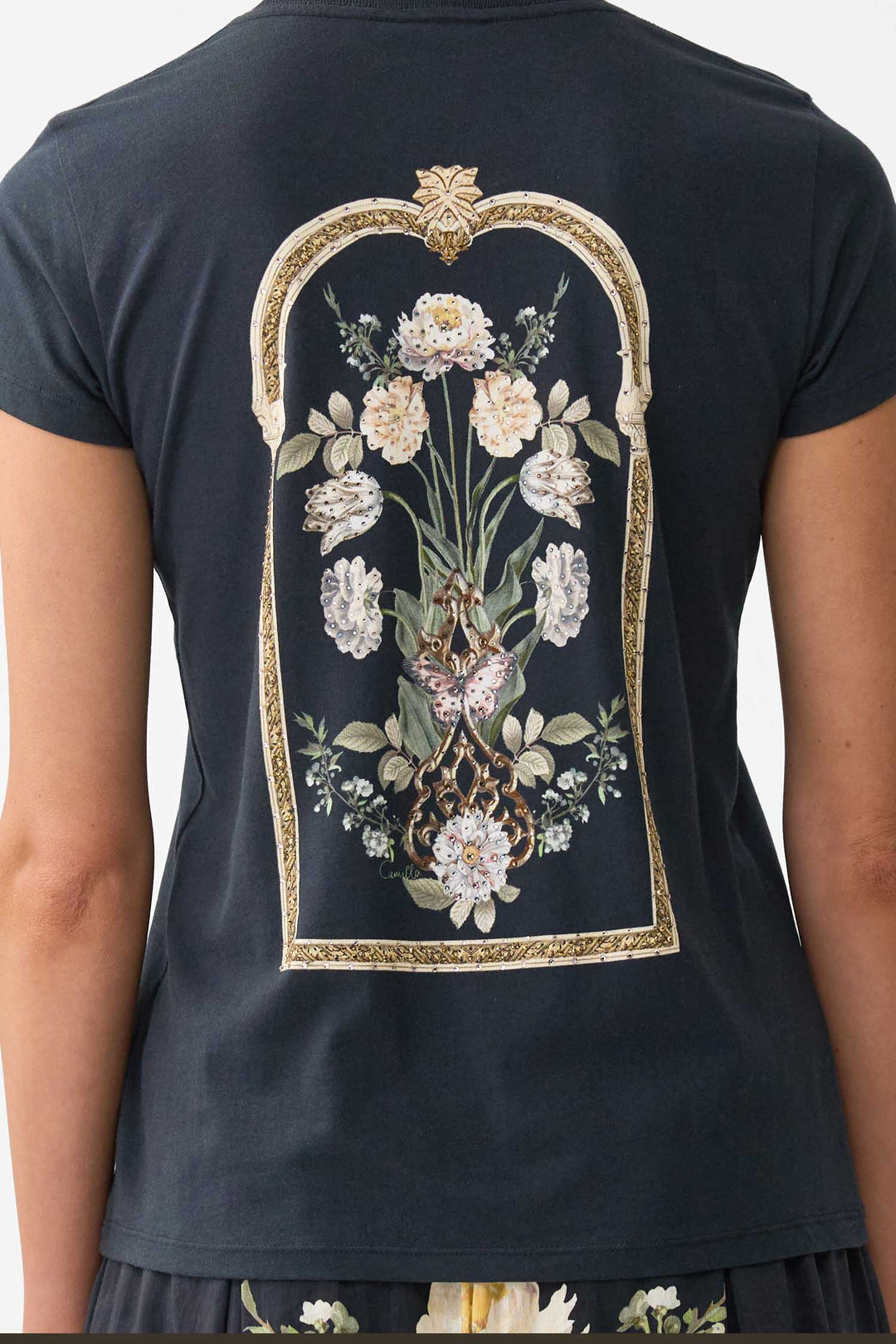Slim Fit R-Neck T-shirt in Ottoman Elegance