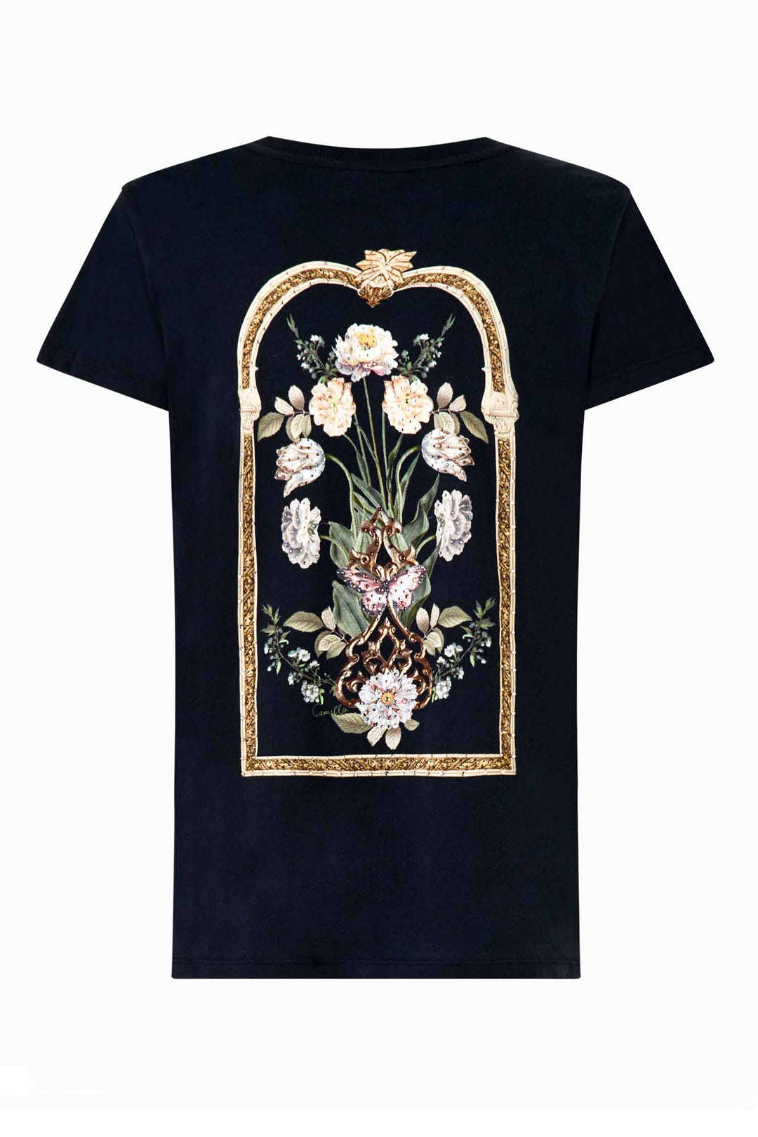 Slim Fit R-Neck T-shirt in Ottoman Elegance