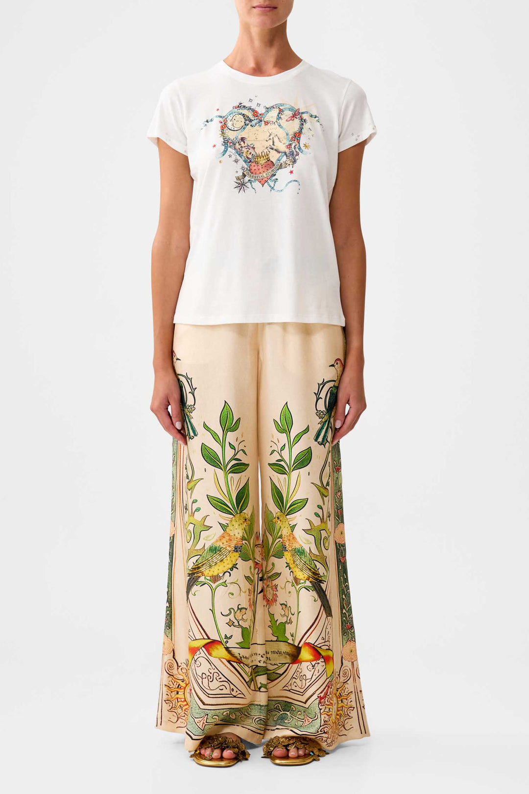 Slim Fit Round Neck T-Shirt in House of Horoscopes