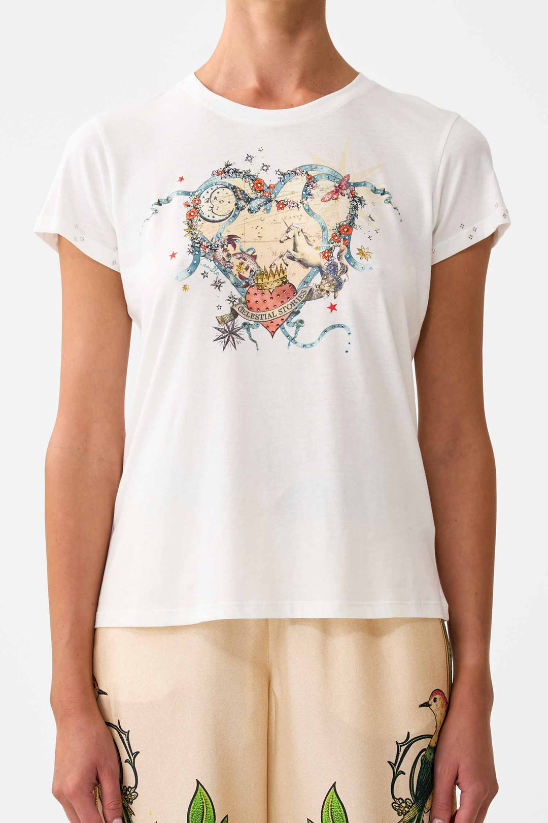Slim Fit Round Neck T-Shirt in House of Horoscopes