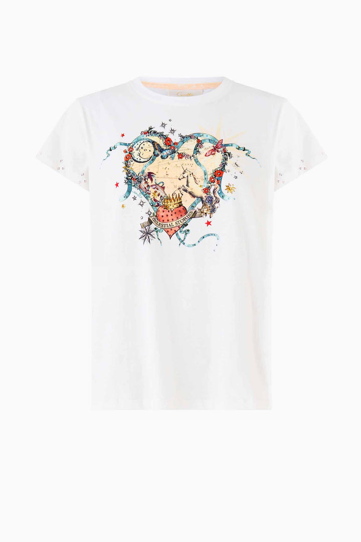 Slim Fit Round Neck T-Shirt in House of Horoscopes