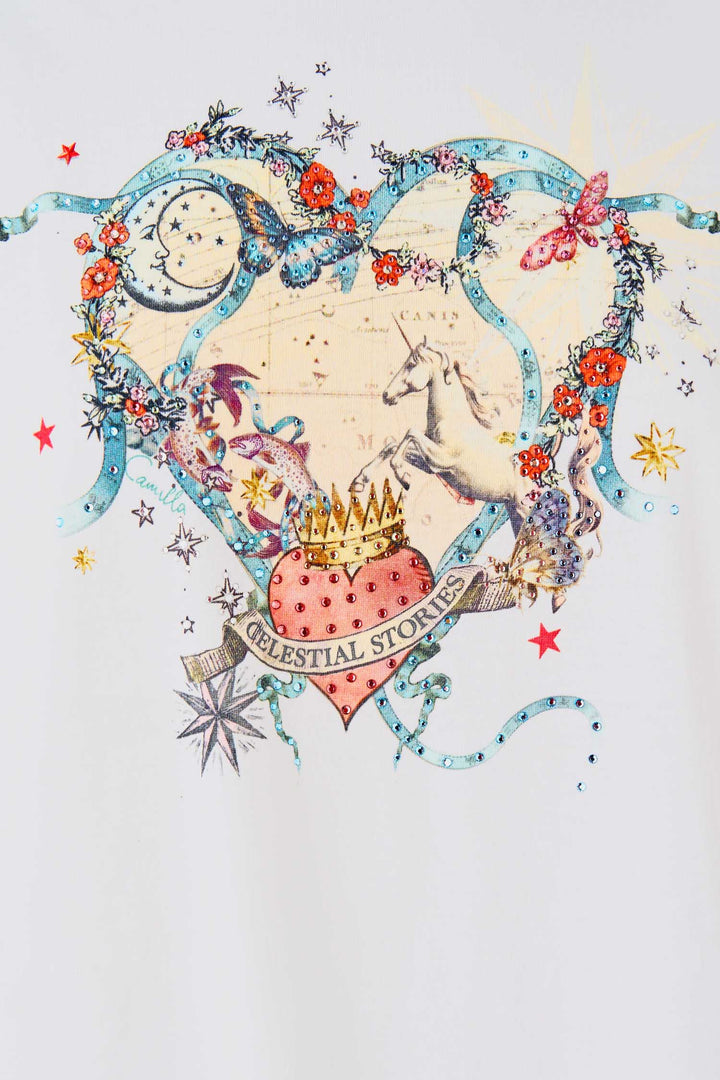 Slim Fit Round Neck T-Shirt in House of Horoscopes