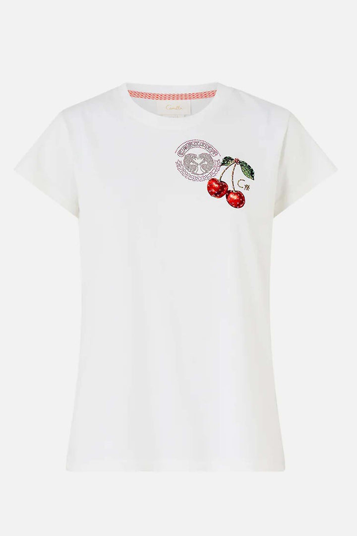 Slim Fit Round Neck T-shirt in Notes From The Road