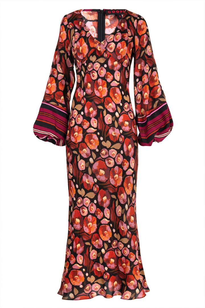 Slip Through Dress in Pink Floral