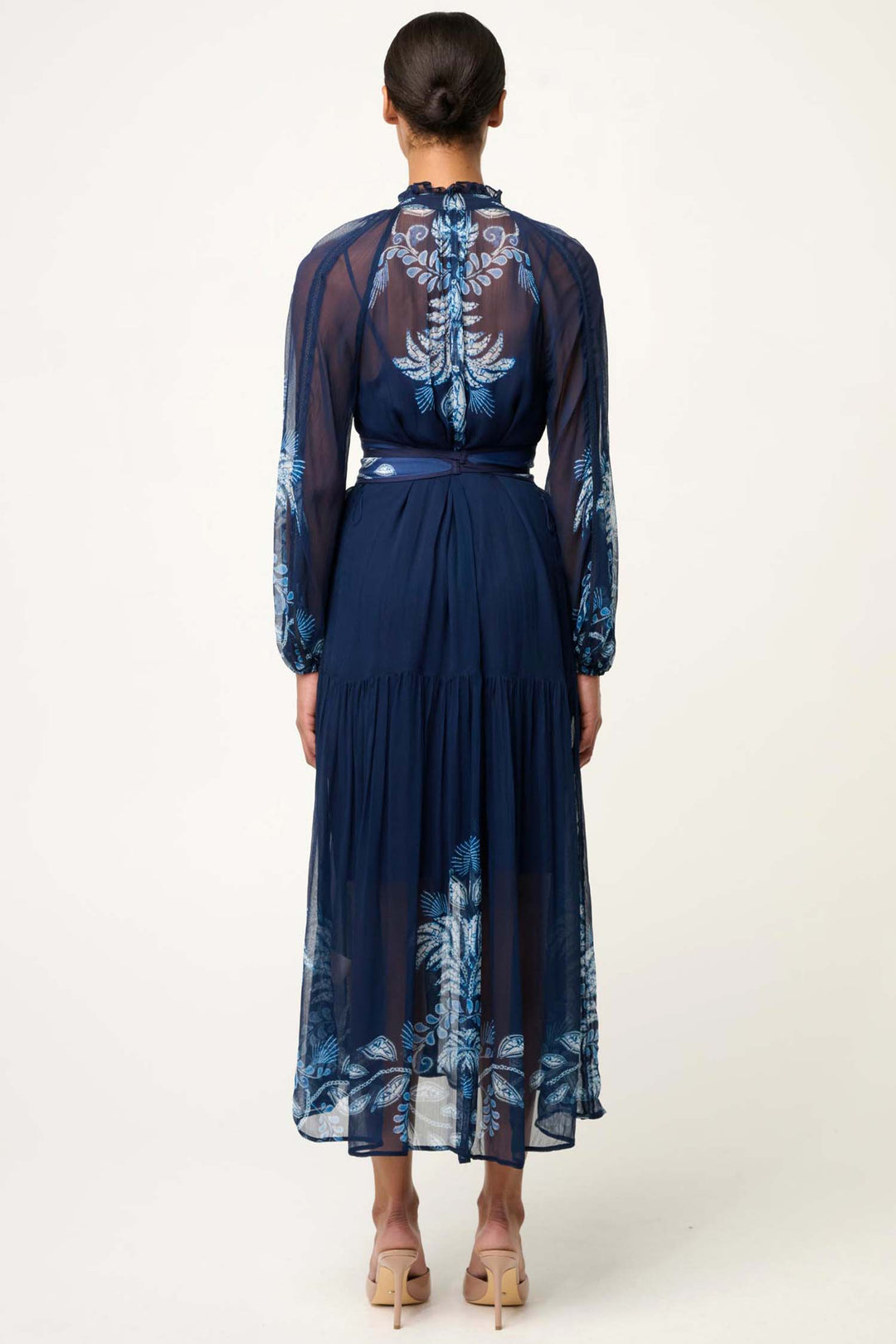 Sloane Midi Dress in Moonlit Batik