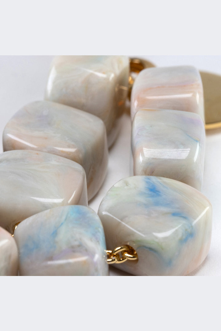 Small Organic Shaped Necklace in Sea Wave