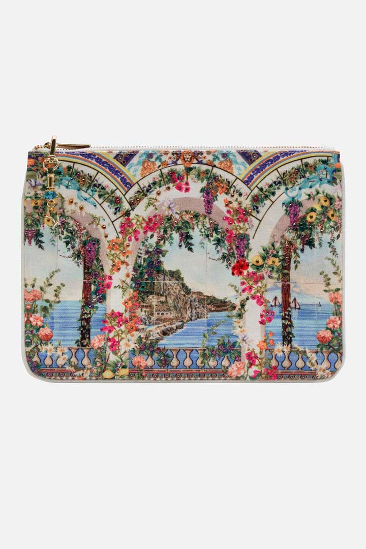 Small Canvas Clutch in Amalfi Amore