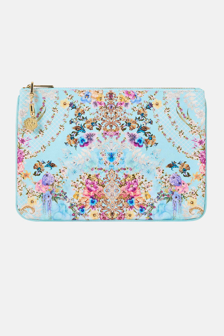 Small Canvas Clutch in Bazaar Blooms