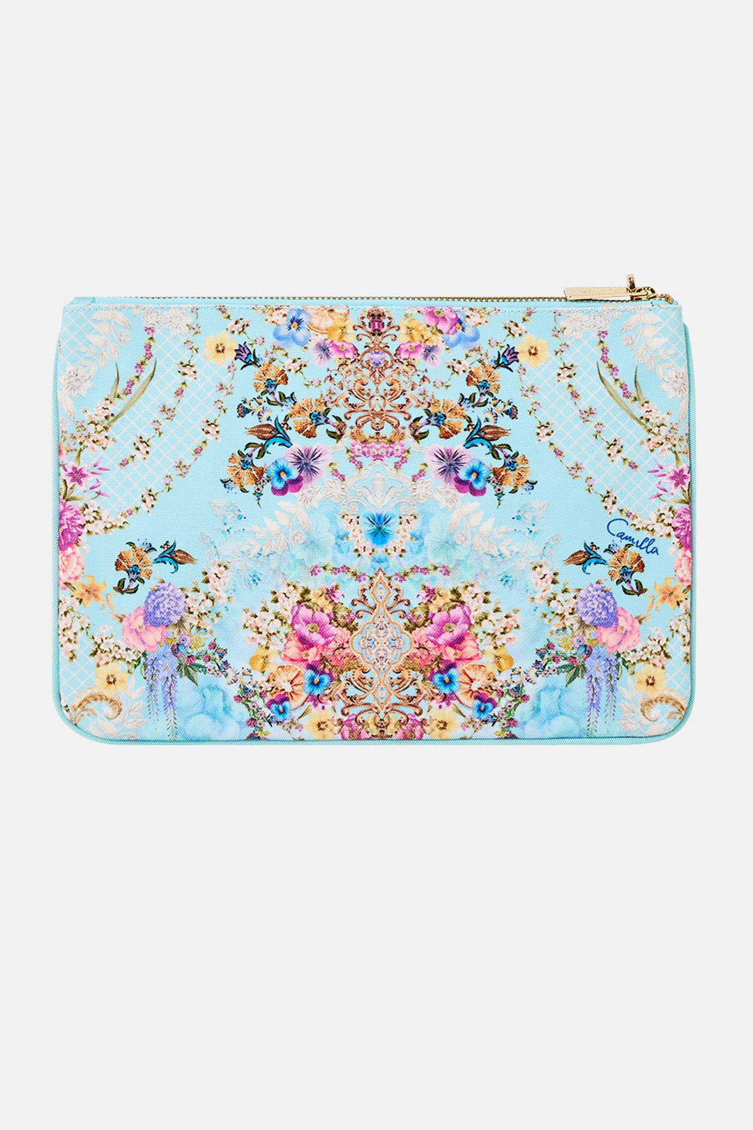 Small Canvas Clutch in Bazaar Blooms