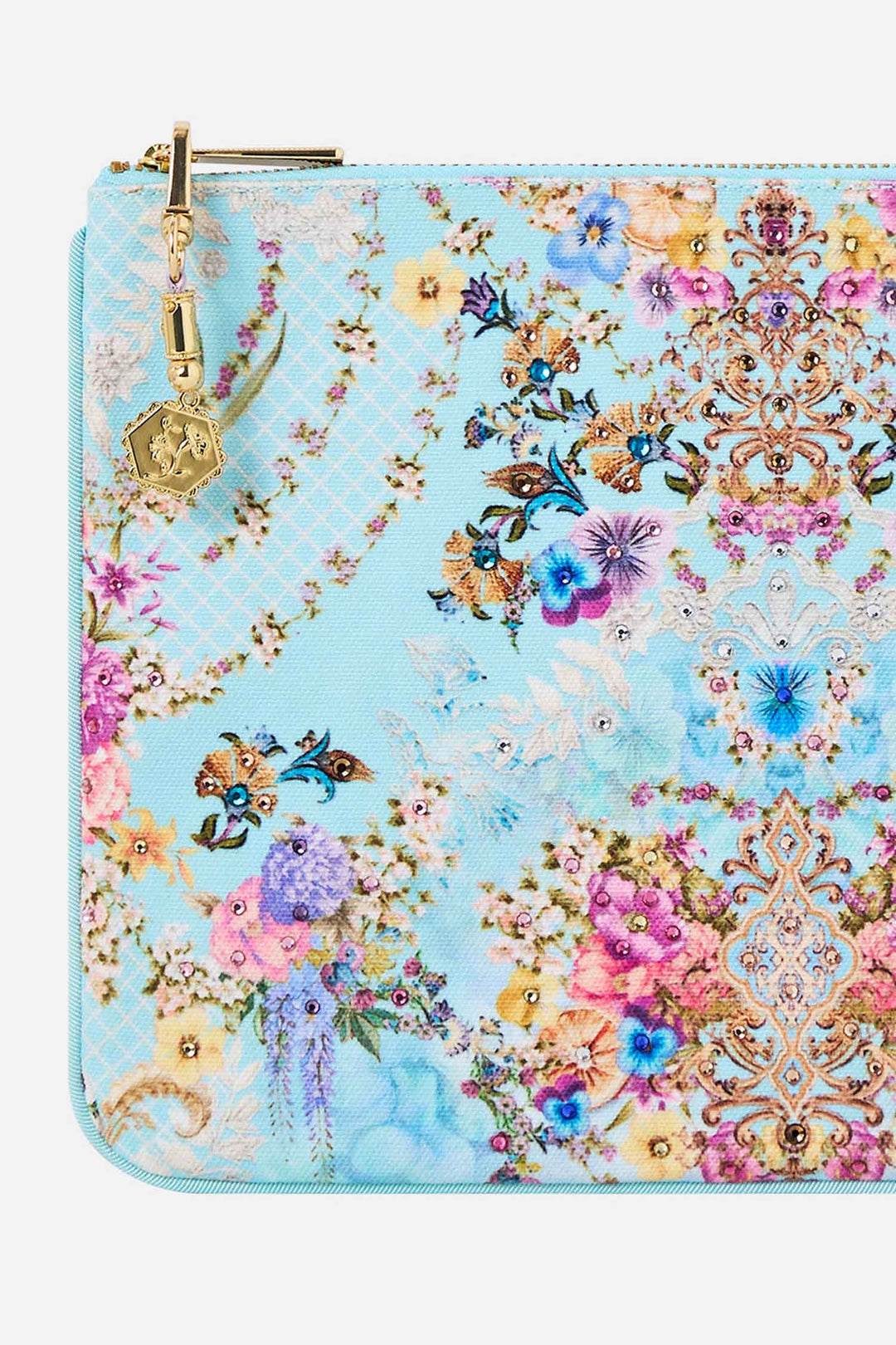Small Canvas Clutch in Bazaar Blooms