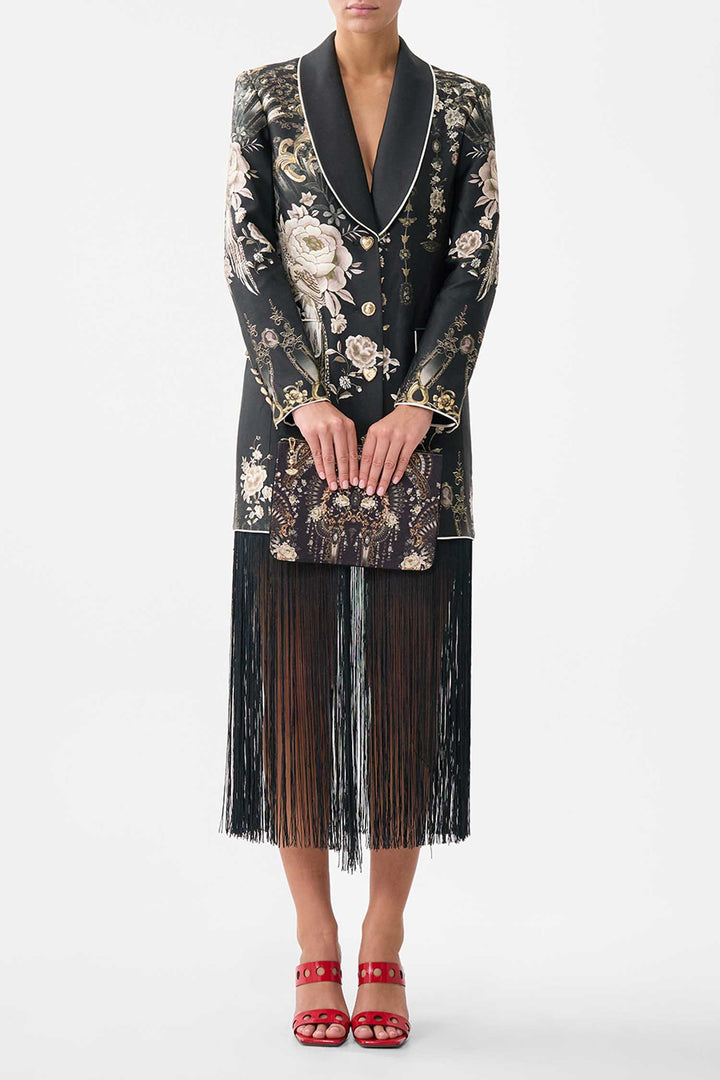 Small Canvas Clutch in Flamenco Folklore