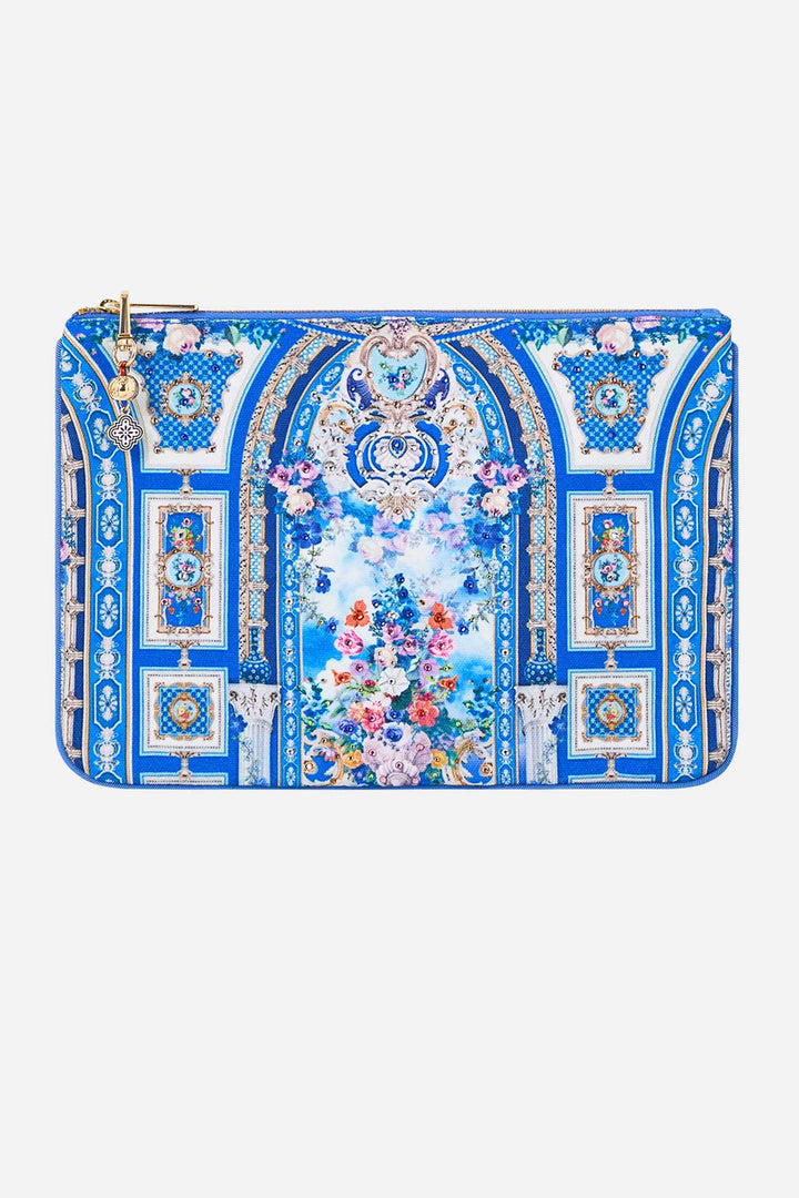 Small Canvas Clutch in Ottoman Opulence