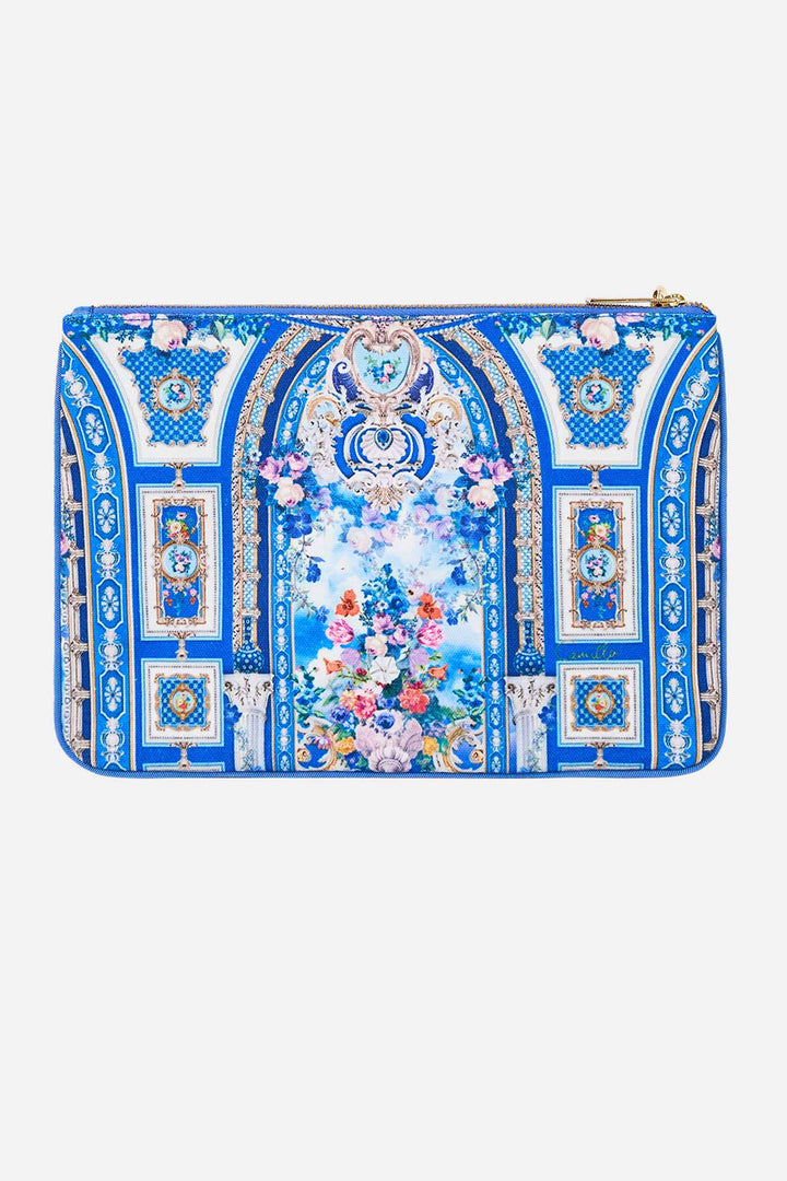 Small Canvas Clutch in Ottoman Opulence
