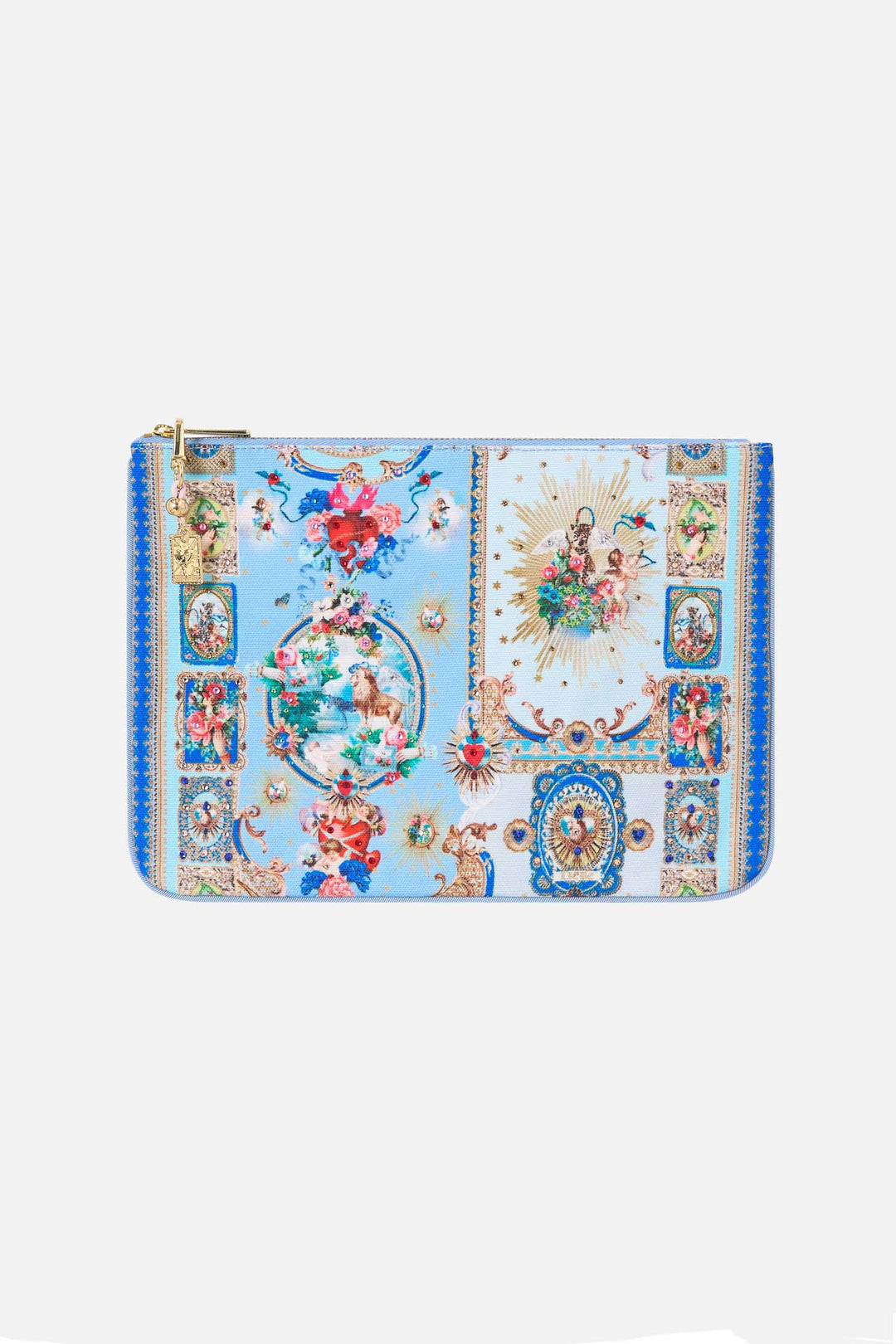 Small Canvas Clutch in Verses In Vintage