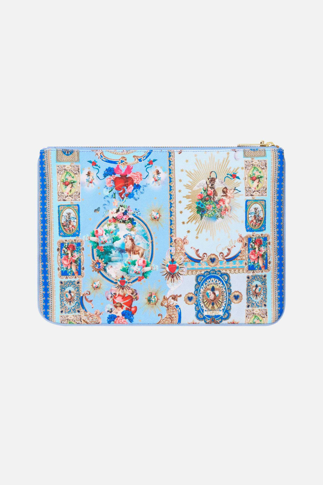 Small Canvas Clutch in Verses In Vintage