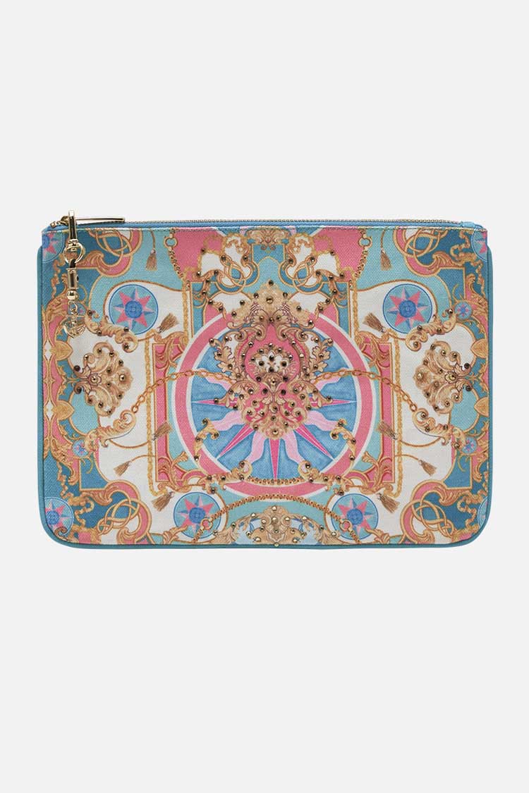 Small Canvas Clutch in Sail Away With Me