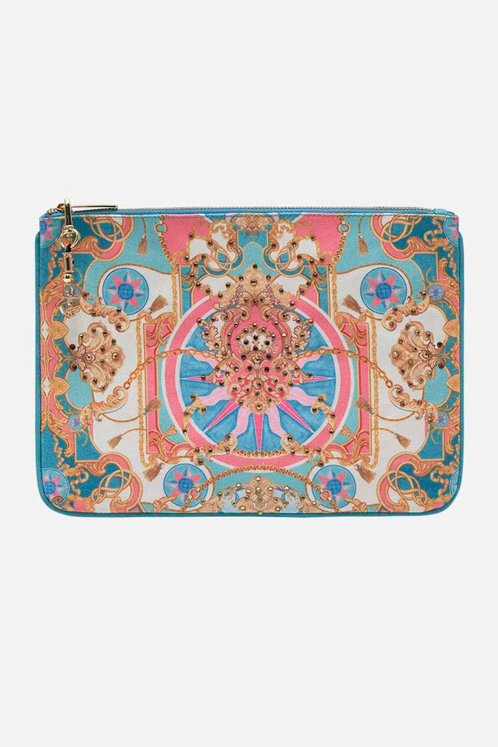 Small Canvas Clutch in Sail Away With Me
