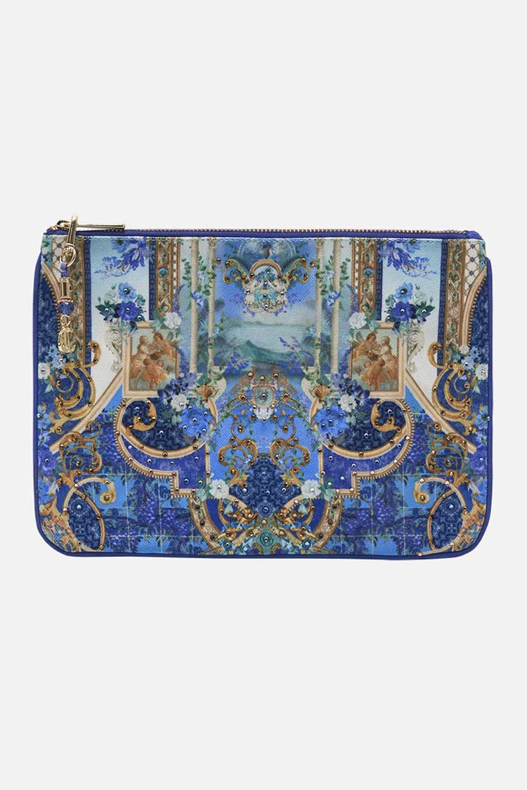 Small Canvas Clutch in Views Of Vesuvius