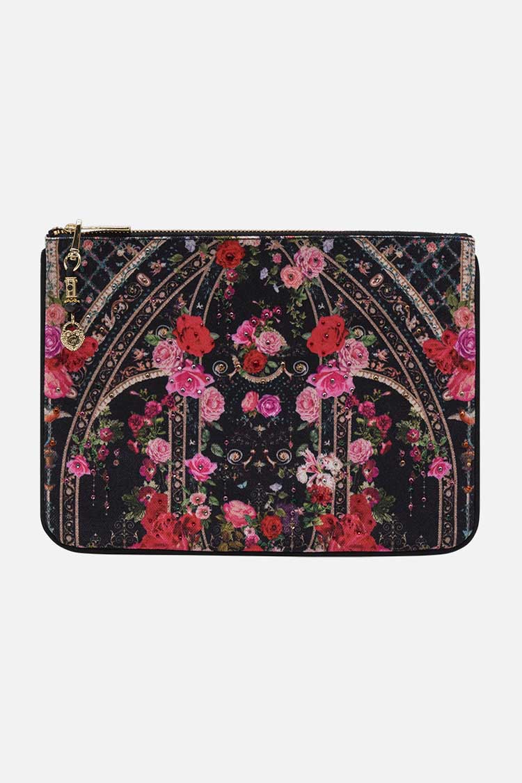 Small Canvas Clutch in Reservation for Love
