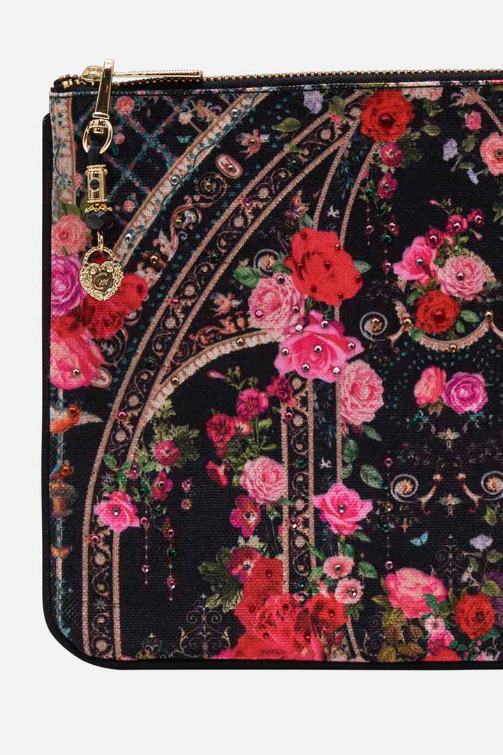 Small Canvas Clutch in Reservation for Love
