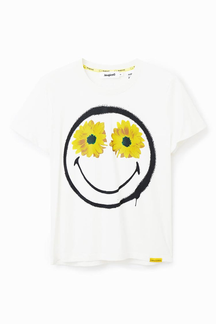 Smiley Flowers Front T-shirt