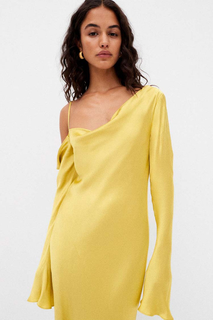 Sofia Asymmetrical LS Maxi Dress | FINAL SALE