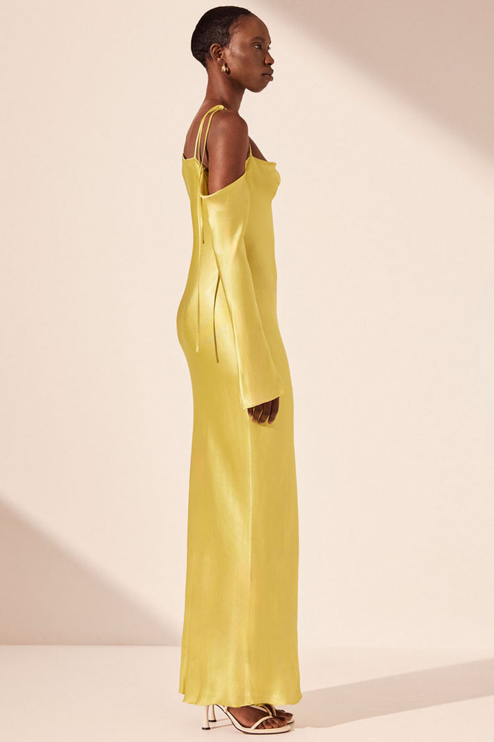Sofia Asymmetrical LS Maxi Dress | FINAL SALE