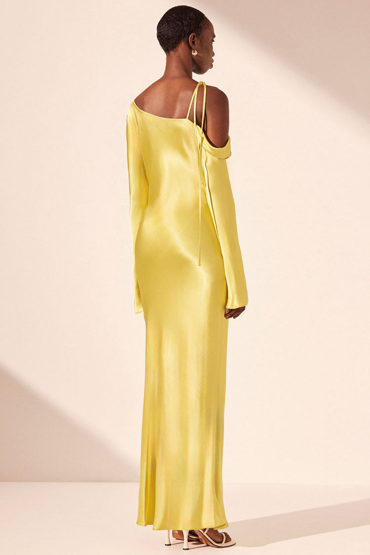 Sofia Asymmetrical LS Maxi Dress | FINAL SALE