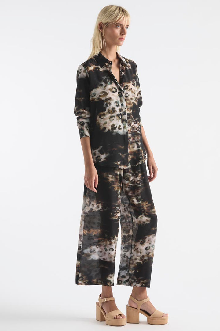 Soft Shirt in Illusion Print