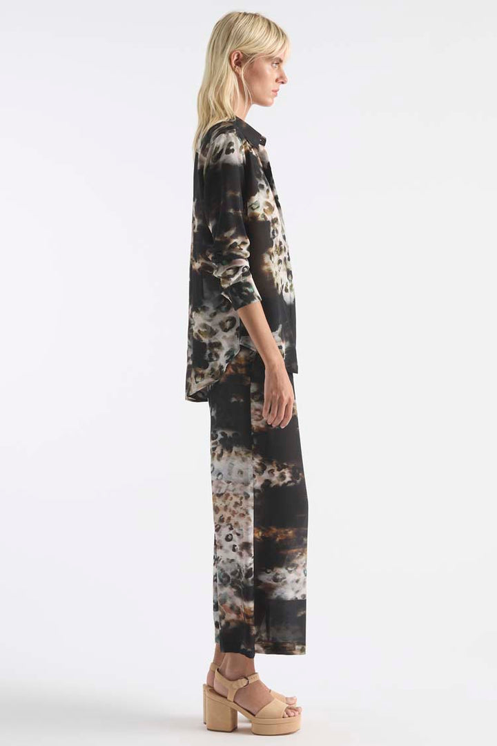 Soft Shirt in Illusion Print