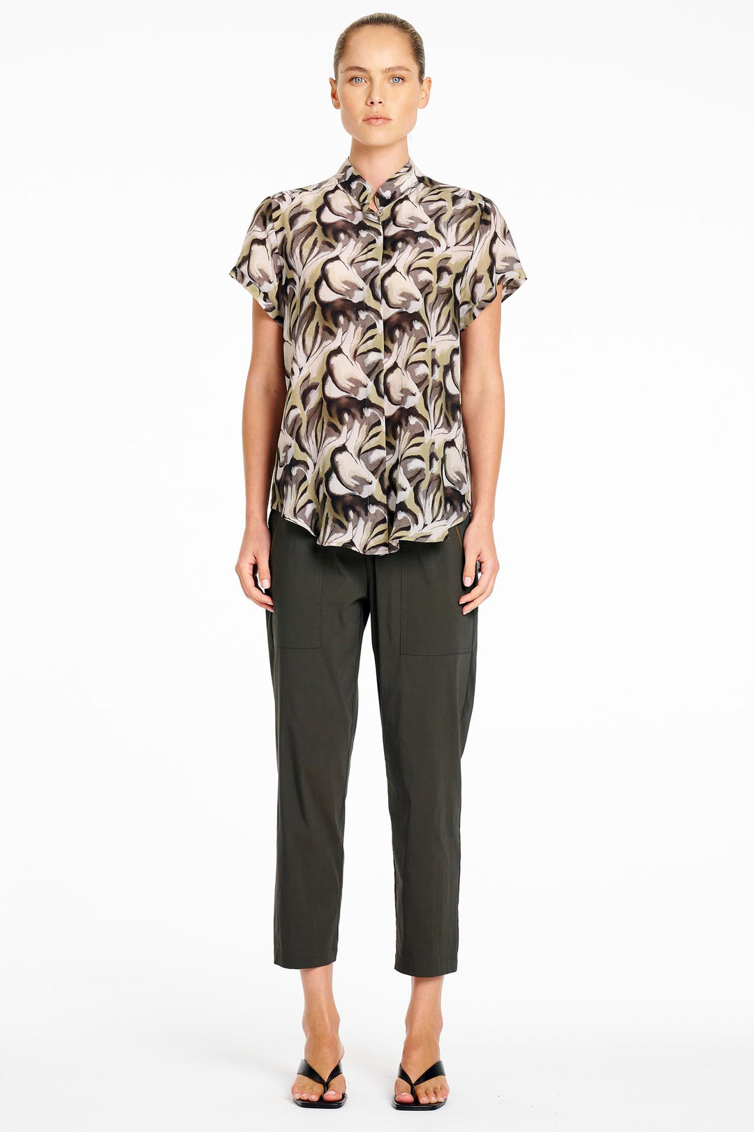 Soft Stand Shirt in Bayleaf