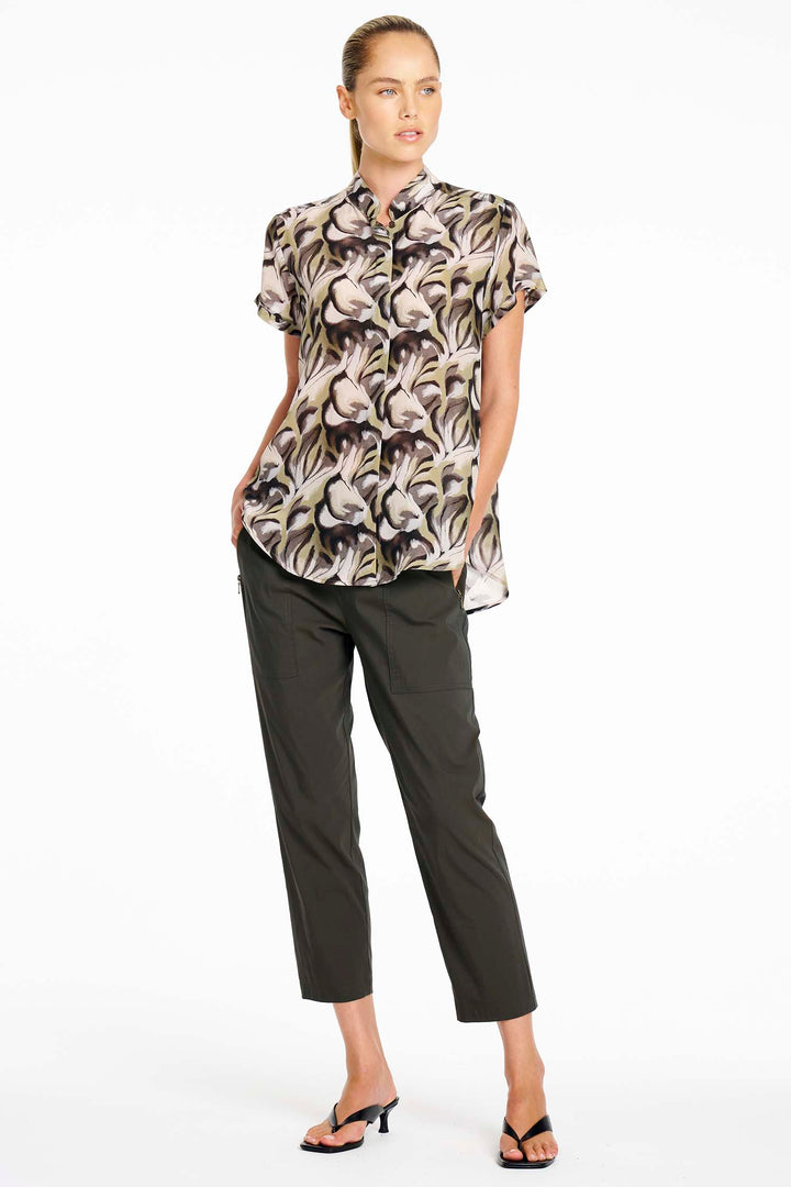 Soft Stand Shirt in Bayleaf