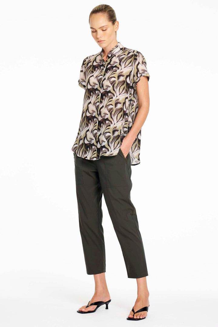 Soft Stand Shirt in Bayleaf