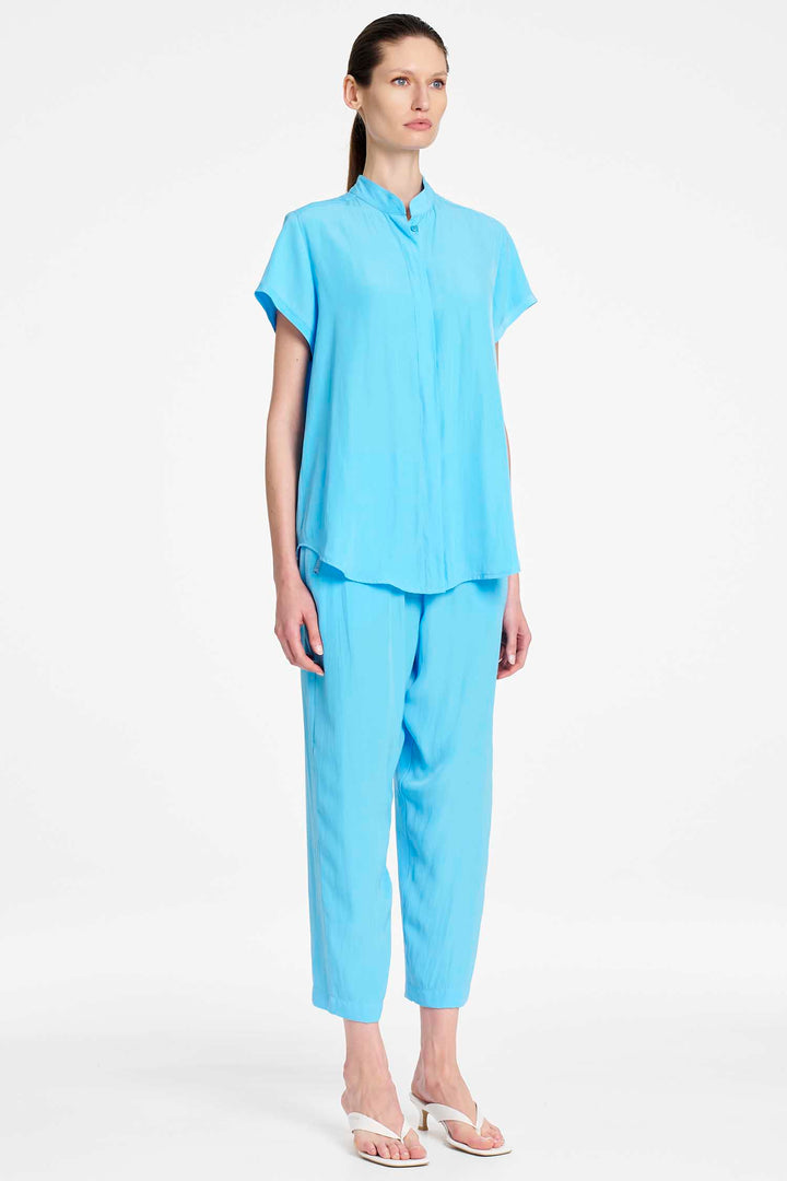 Soft Stand Shirt in Delphinium