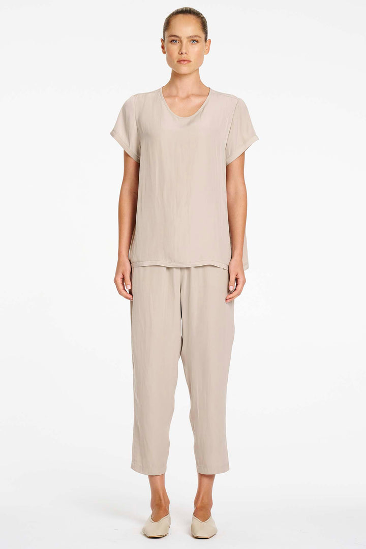 Soft Zip Pant in Hay